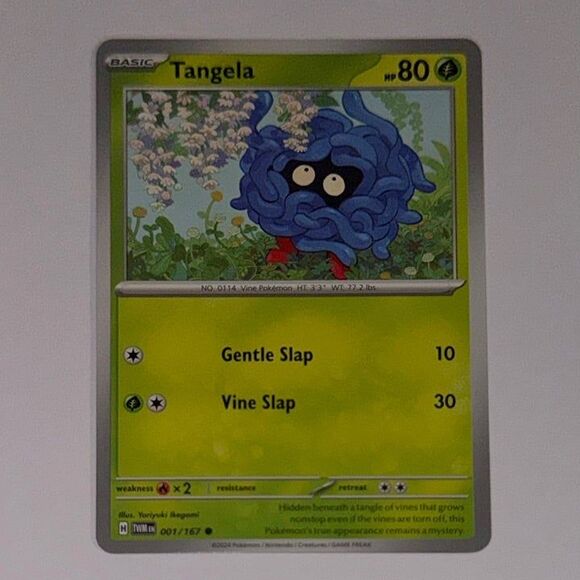 Pokémon Card: Tangela #1/167 (Pokemon Twilight Masquerade) - Picture 1 of 2